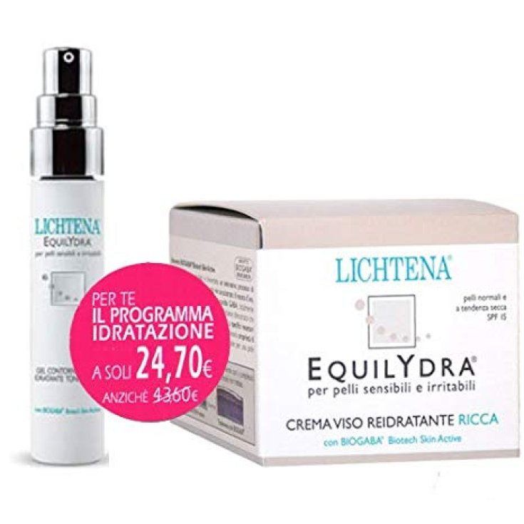 Lichtena Equilydra Rich Rehydrating Face Cream + Eye Contour Gel