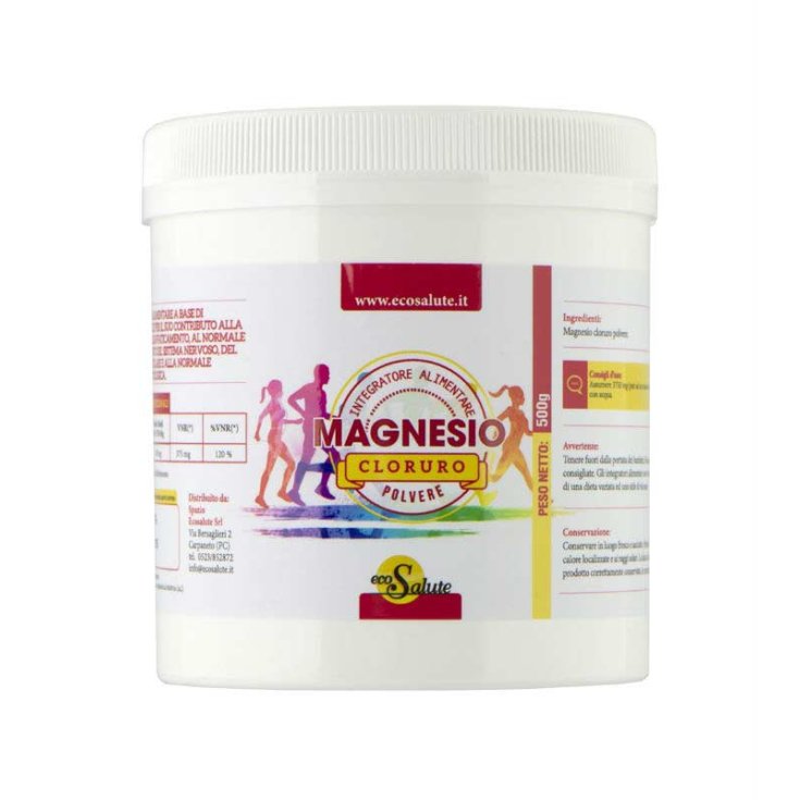 EcoSalute Magnesiumchlorid Pulver Nahrungsergänzungsmittel 500g