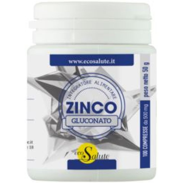 EcoSalute Zinkgluconat Nahrungsergänzungsmittel 100 Tabletten