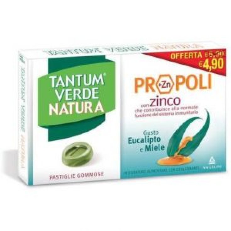 Angelini Tantum Verde Natura Eukalyptus & Honig Gummipastillen 30g