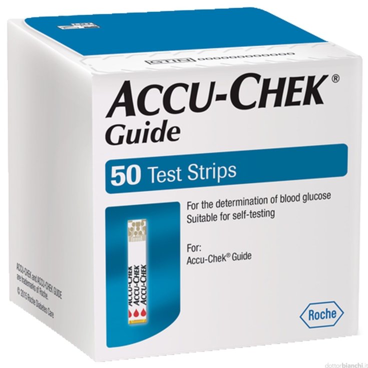 Roche Accu-Chek Führungsstreifen zur Glukosemessung 50 Streifen