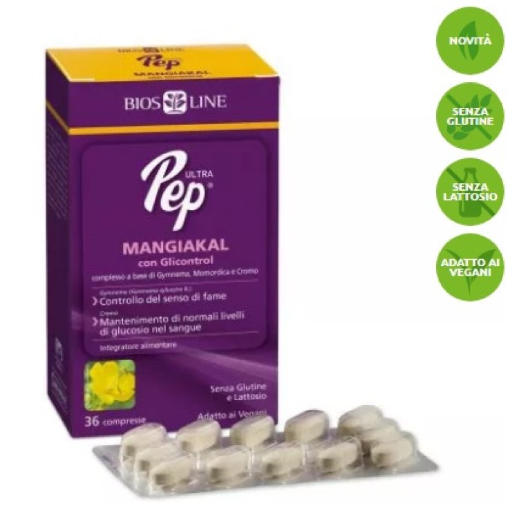 Bios Line Ultra Pep Mangiakal Con Glicontrol Nahrungsergänzungsmittel 36 Tabletten