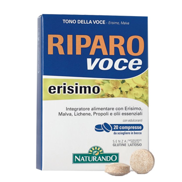 Naturando Riparo Voce Erisimo Nahrungsergänzungsmittel 20 Tabletten