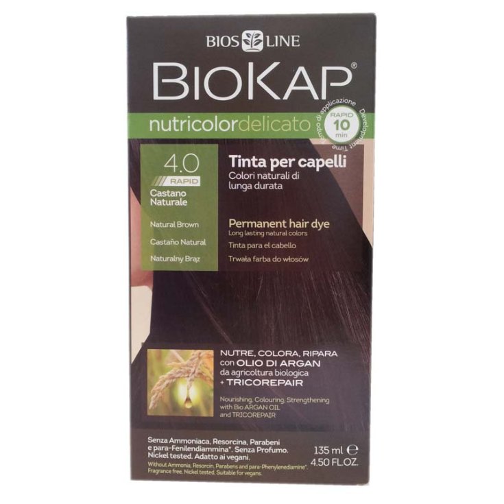 Bios Line Biokap Nutricolor Haarfarbe Zarte Farbe 4.00 Naturbraun