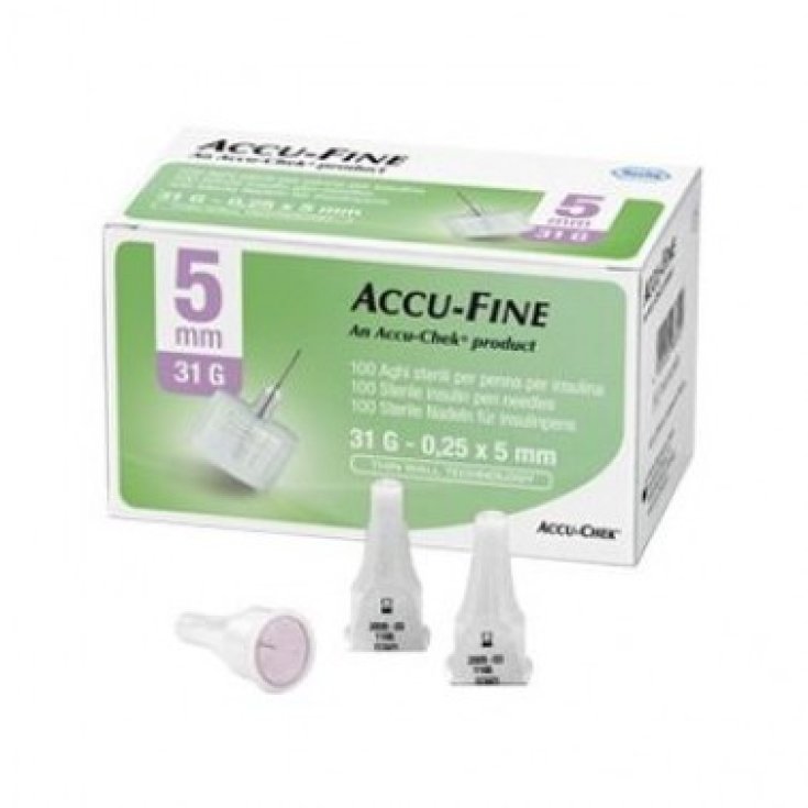 Roche Accu-Fine Nadel für Insulinpen 31G Länge 5mm 100 Stück