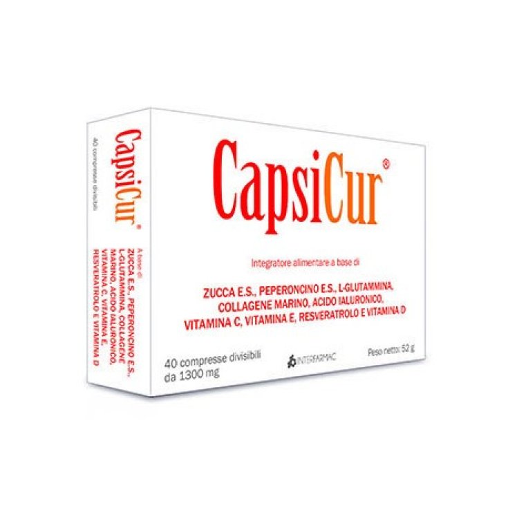 Interfarmac Capsicur Nahrungsergänzungsmittel Glutenfrei 40 Tabletten