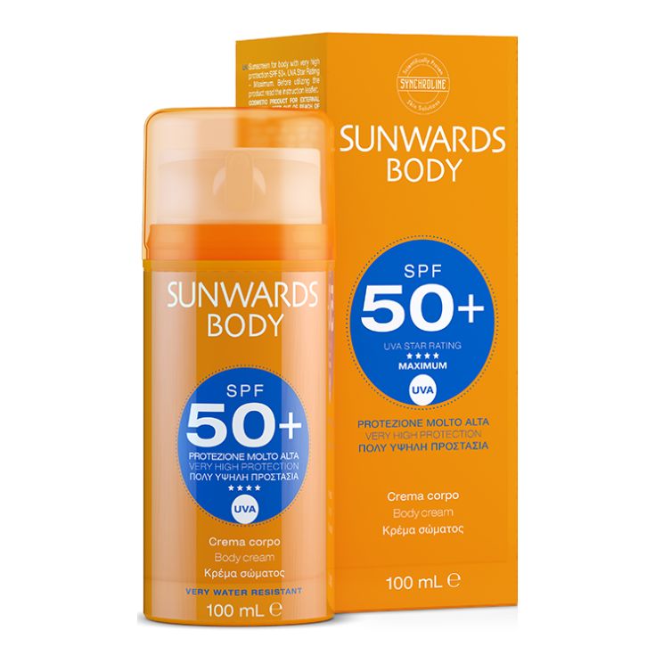 Synchroline Sunwards Body Cream Sehr hoher Schutz Spf50 + 100ml