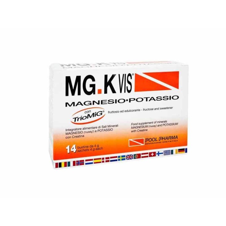 Pool Pharma Mg K Vis Orange Zero Sugar 15 Sachets