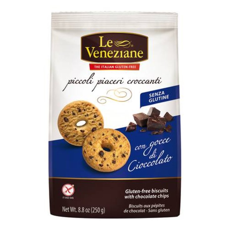 Le Veneziane Kekse mit Schokoladentropfen Glutenfrei 250g