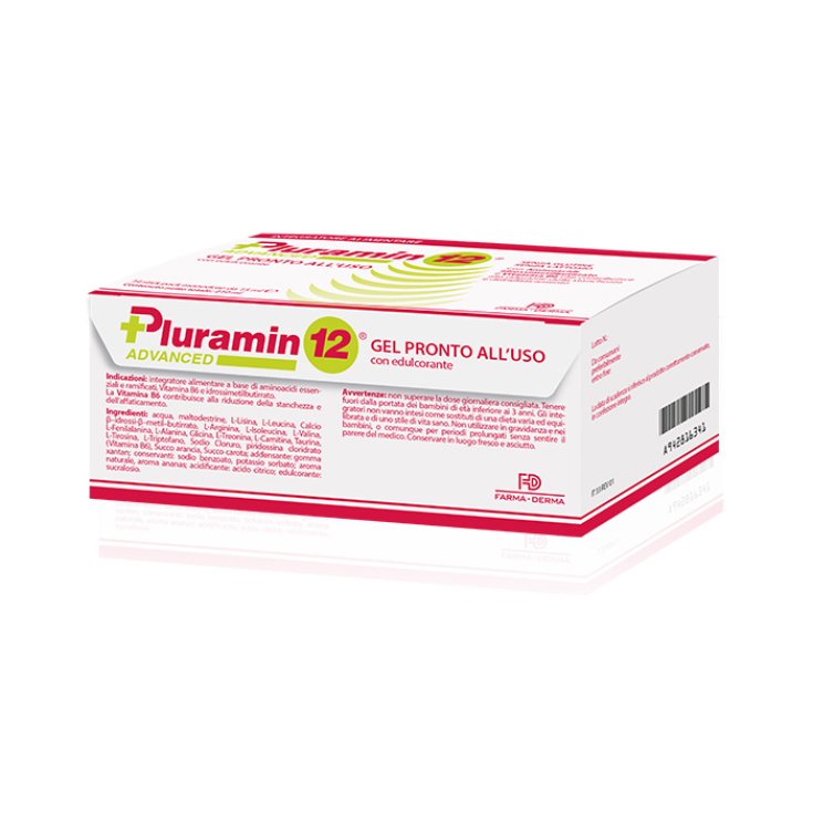Farma-Derma Pluramin 12® Advanced Gel, gebrauchsfertiges Nahrungsergänzungsmittel, 14 Sticks, Packung mit 15 ml