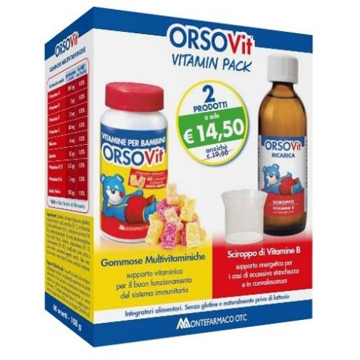 Montefarmaco OTC OrsoVit Vitamin Pack Vitamin Gummy + Vitamin B Sirup