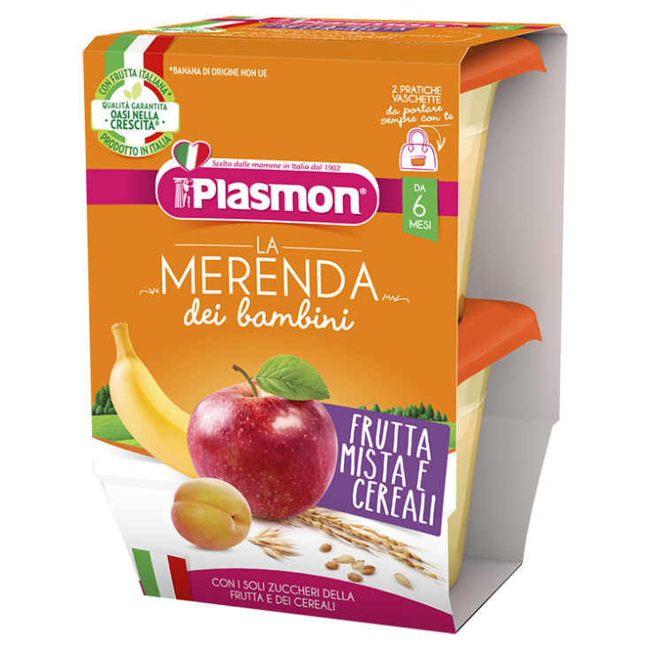 Plasmon Kindersnack Gemischte Früchte und Cerealien 2x120g