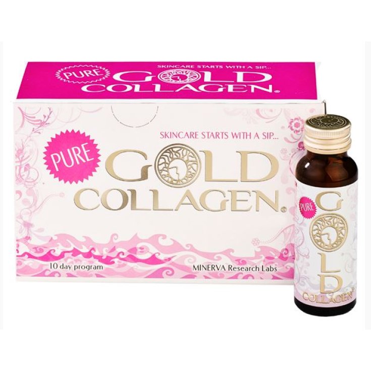 Minerva Gold Collagen Reines Nahrungsergänzungsmittel Monatskur 30 Ampullen