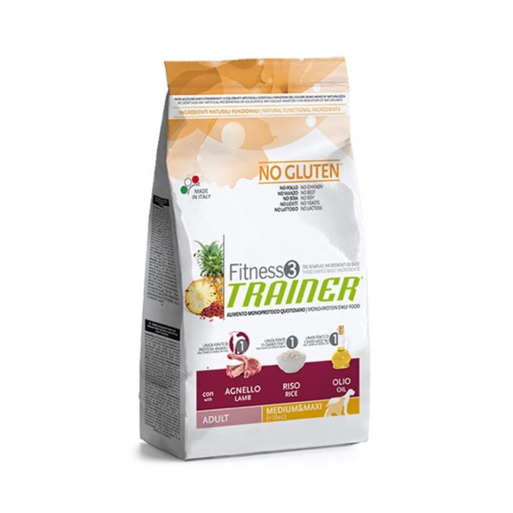 Trainer Fitness 3 Adult Lamm Reis und Öl Trockenfutter für Hunde 3kg