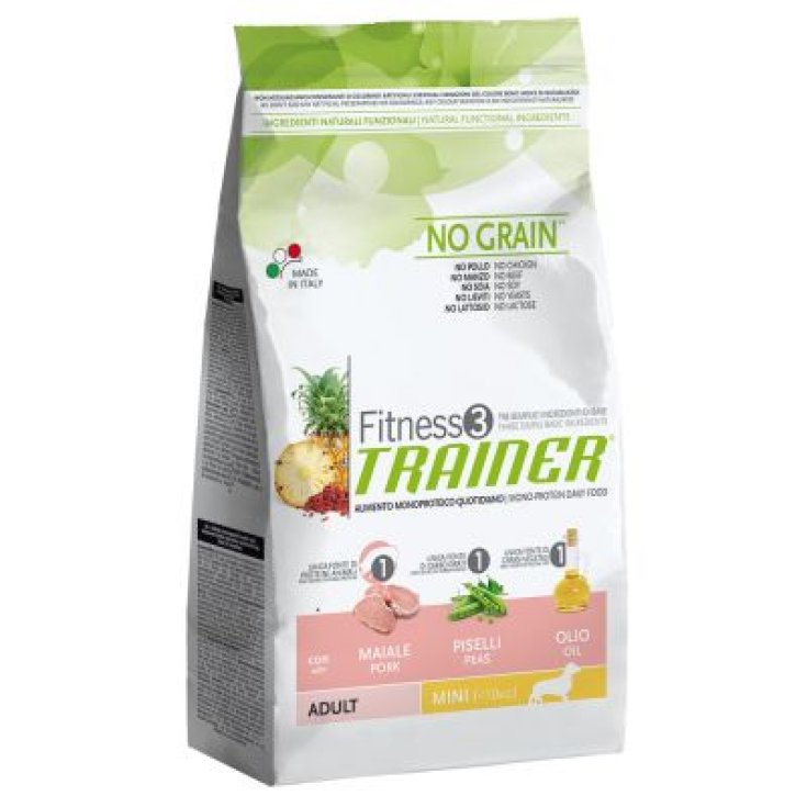 Trainer Fitness 3 Adult Mini Pork Peas Oil Trockenfutter für Hunde glutenfrei 150g