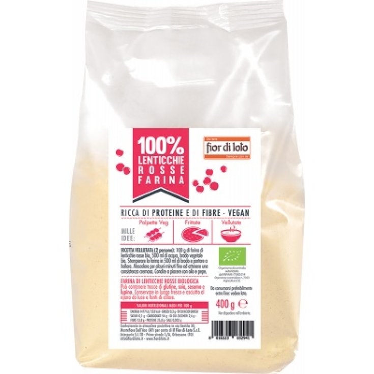 Fior Di Loto Bio Rotes Linsenmehl 400g