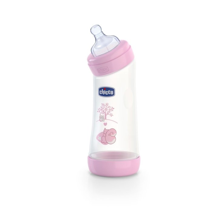 Chicco Biberon Benessere Angolat Polypropylen und Silikon Grl 250ml + 0Mesi