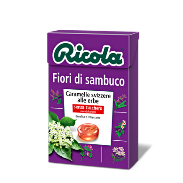 Ricola Flowers Sambuco Bonbons ohne Zucker 50g