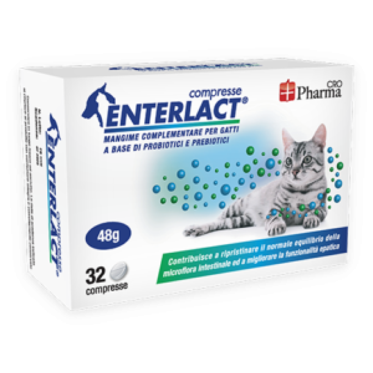 Enterlact Supplement für Katzen 32 Tabletten