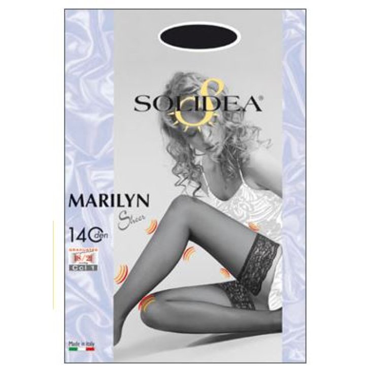 Solidea Marilyn 140 Transparente halterlose Strümpfe Farbe Nerz Größe 2