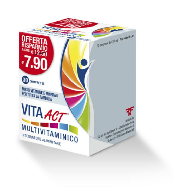 Vita Act Multivitamin-Nahrungsergänzungsmittel 30 Tabletten