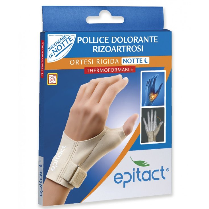 Epitact Rigid Orthese Night Corrective Bandage bei Daumenschmerzen der linken Hand bei Rhizoarthrose Größe M 1 Stück