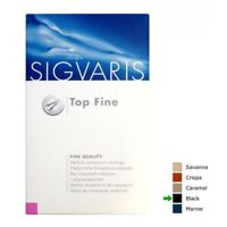 Sigvaris Top Fine 701 Halterloser Monocollant Snistro Open Toe Farbe Schwarz Größe L Lang