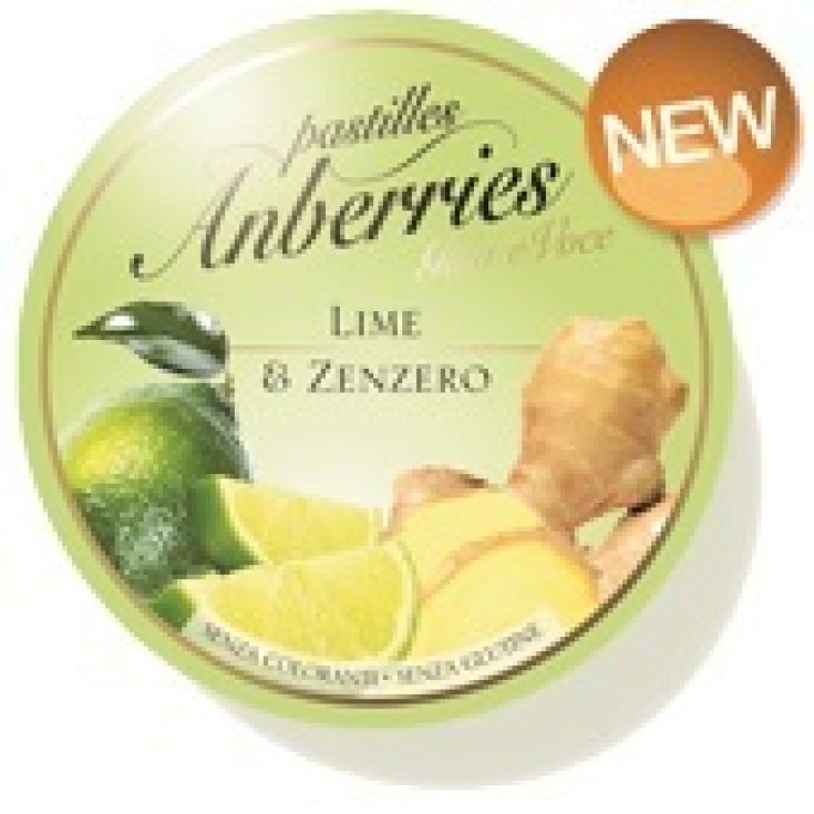 Anberries Pastillen Limette & Ingwer 55g