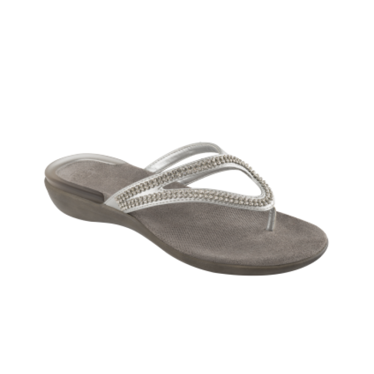 Scholl Lulu Damen Flip Flops Farbe Silber Größe 40