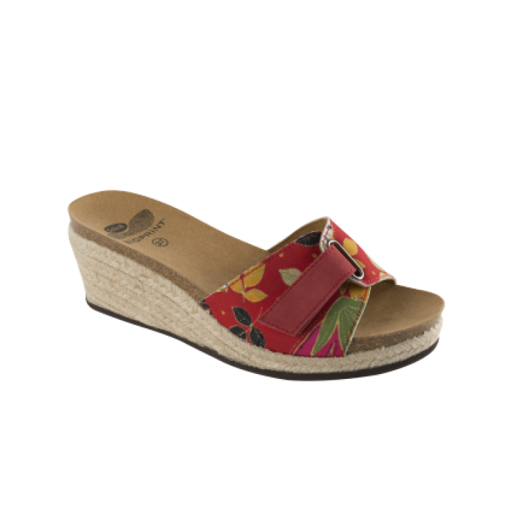 Scholl Maltesina Wildleder Stoff Farbe Rot / Blumen Größe 35