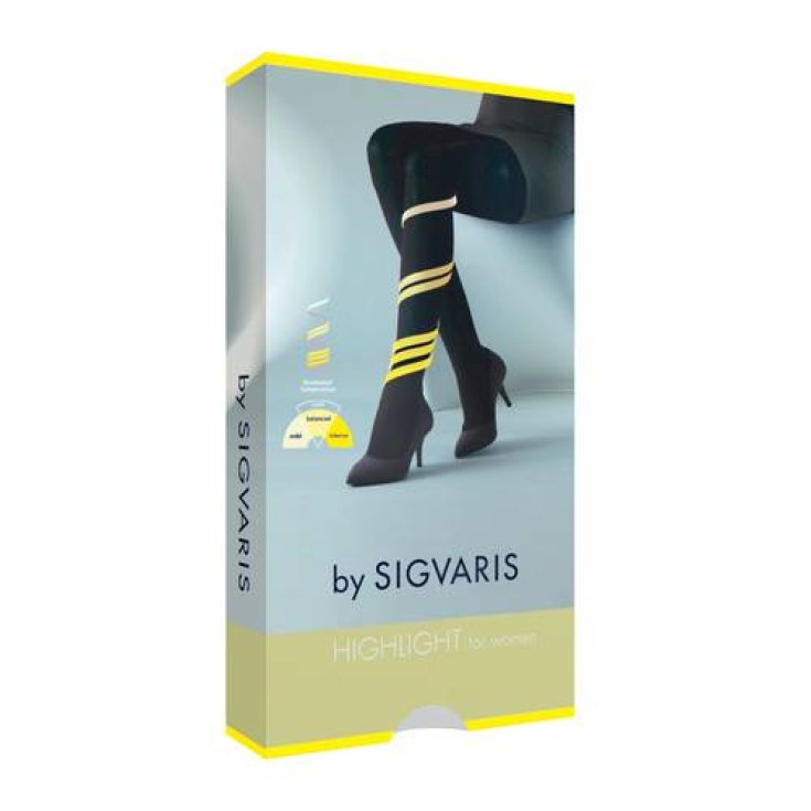 Sigvaris High Light für Damen Closed Toe Schwarz Farbe Größe L Normal