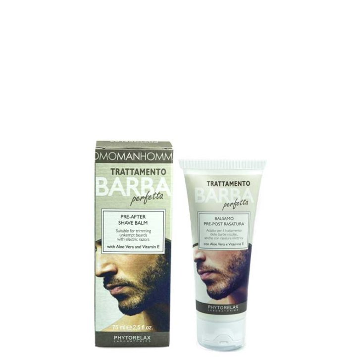 Phytorelax Perfect Beard Treatment Balsam vor und nach der Rasur 75ml