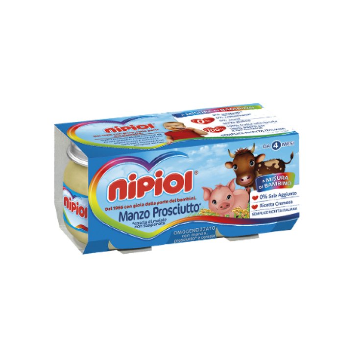 Nipiol Homogenisierter Rinderschinken für Kinder 4x80g