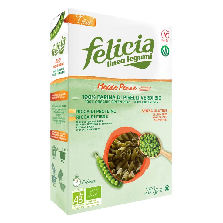 Felicia Bio Mezze Penne mit Bio-Erbsenmehl 250g