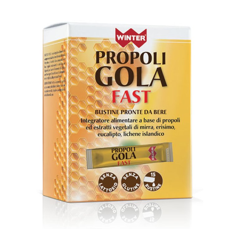 Winter Propolis Hals Schnelle Wellness Hals 15 Sachets