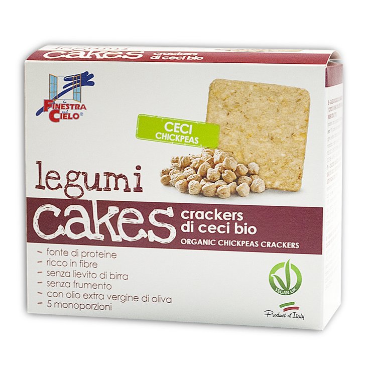 La Finestra Sul Cielo Legumicakes Bio Kichererbsen Cracker 250g