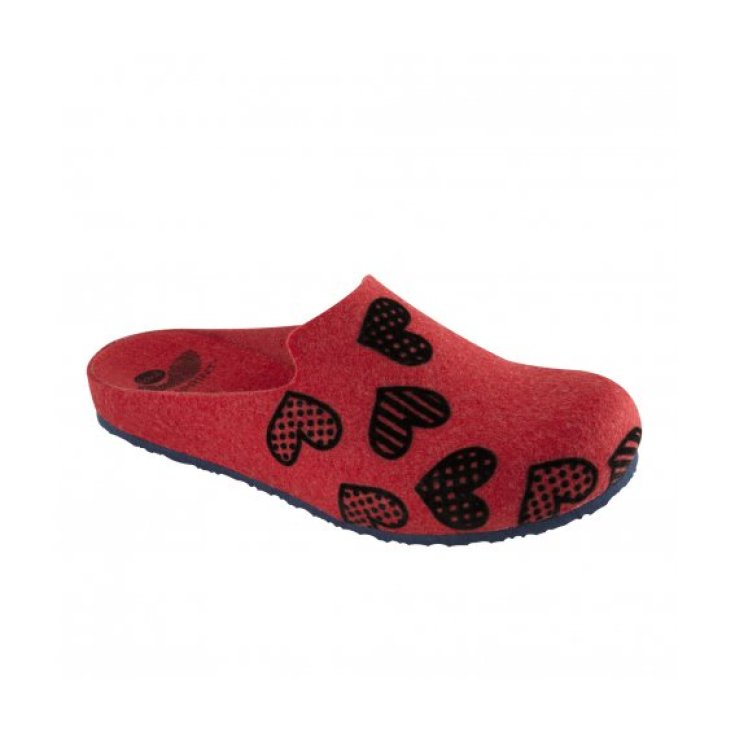 Scholl Laye Filzschuh Rot Farbnummer 38