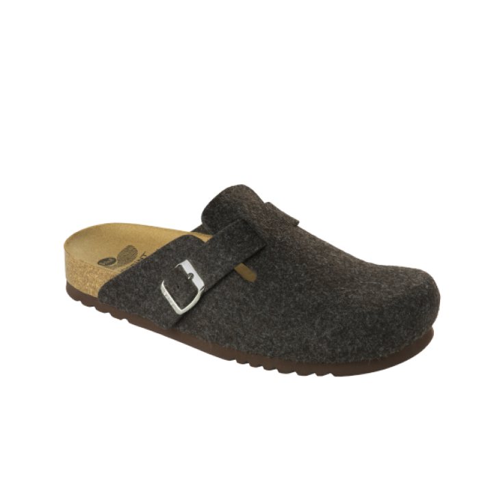 Scholl Amiata Man Herren Filzschuhe Dunkelbraun Farbnummer 43