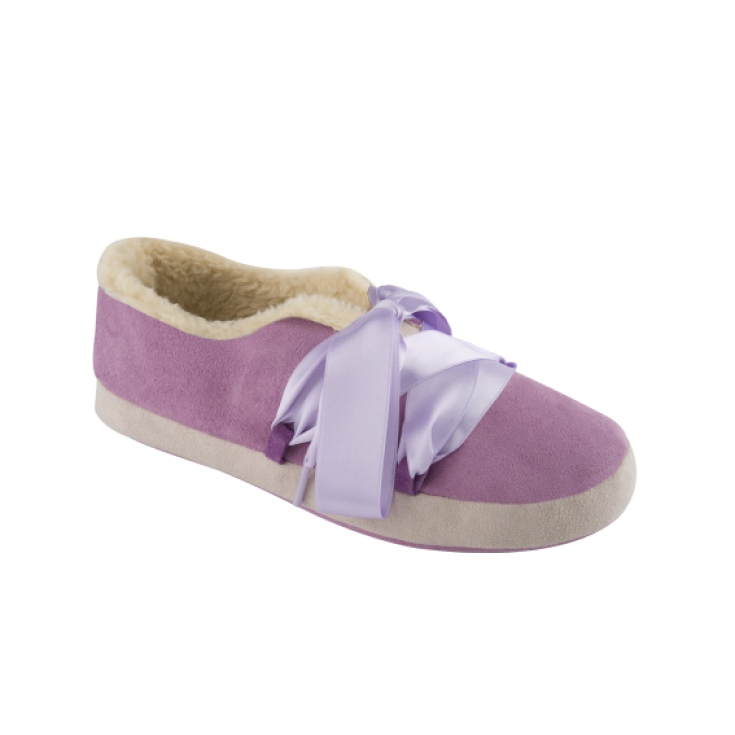 Dr. Scholl Frou Frou Mikrofaserschuhe Lila und Cremefarben Nr. 36