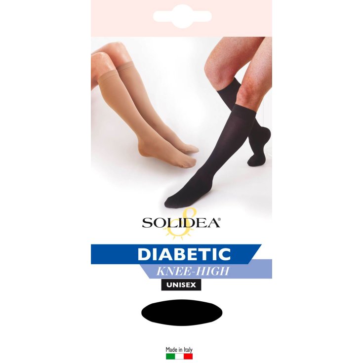 Solidea Diabetic Knee-High Kniestrümpfe Farbe Schwarz Größe 2-M