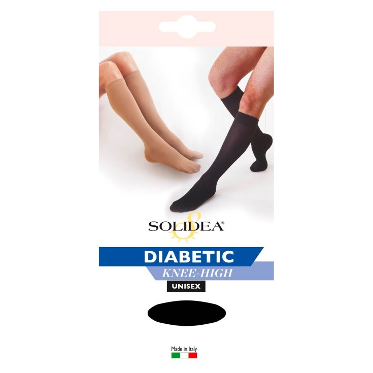 Solidea Diabetic Kniestrümpfe Farbe Camel 3-L Ein Paar Kniestrümpfe