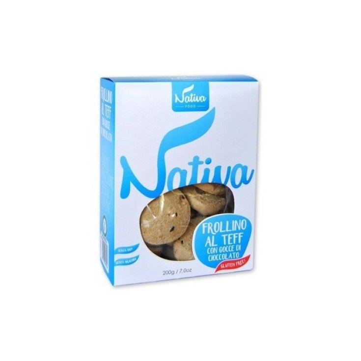 Nativa Food Teff Shortbread mit Schokodrops glutenfrei 200g