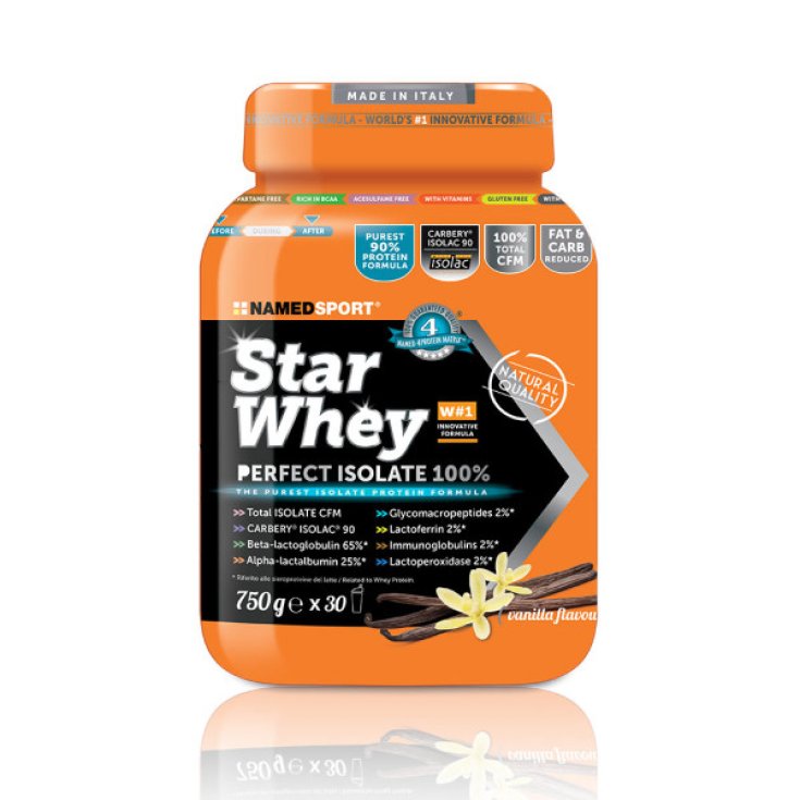 NamedSport Star Whey Perfect Isolat Nahrungsergänzungsmittel Vanillegeschmack 750g