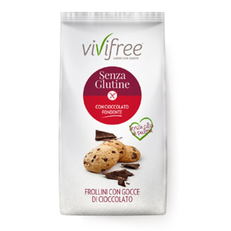 Vivifree Glutenfreies Shortbread mit dunklen Schokoladentropfen 45g