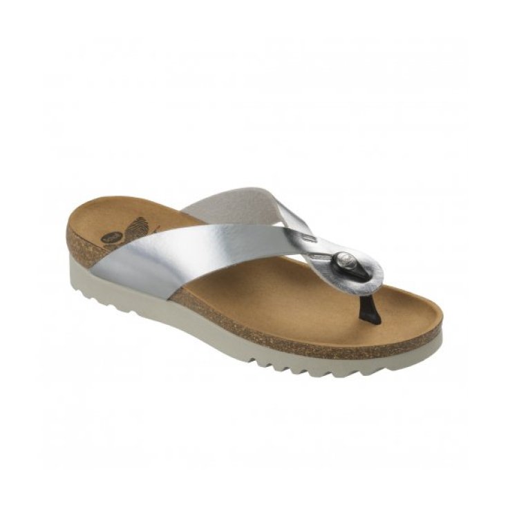 Scholl Kenna Damen Flip Flops Silber Farbe Größe 41
