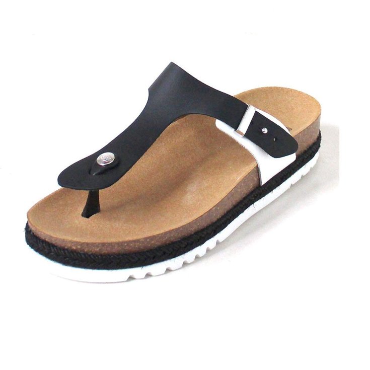 Scholl Boa Vista Up Flip Flops Frau Farbe Weiß / Schwarz Größe 40
