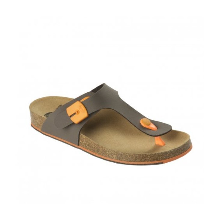 Scholl Spikey SS5 Flip Flops Frau Farbe Braun / Orange Größe 35