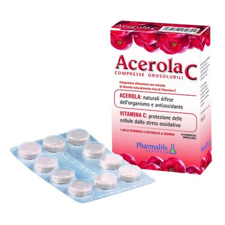 Pharmalife Research Acerola C Nahrungsergänzungsmittel 30 Schmelztabletten