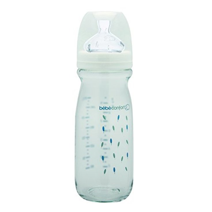 Bebe Confort Babyflasche hitzebeständiges Glas 270 ml Größe 1