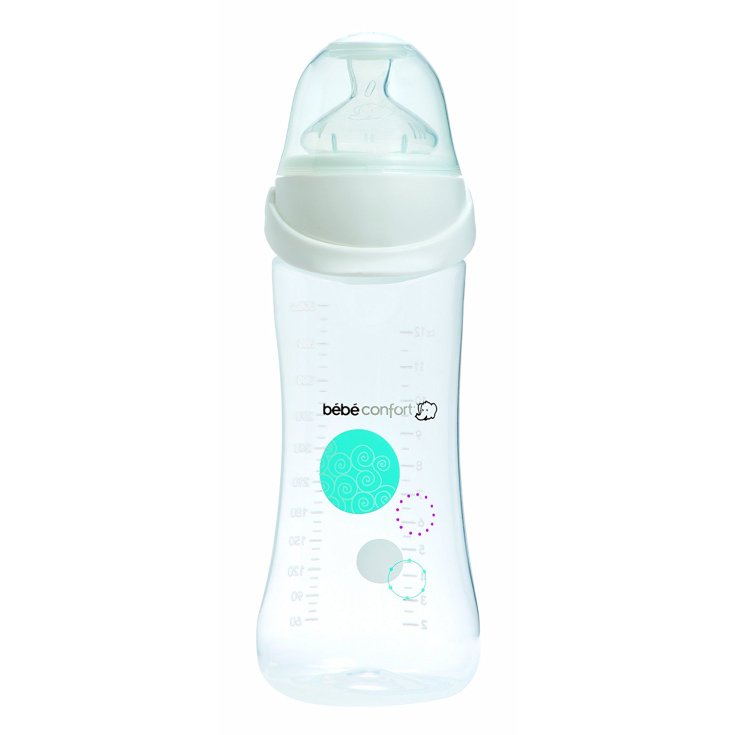 Bebe Confort Babyflasche mit Standardhals aus PP 270 ml Größe 2 Weiß